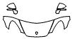 Hood, Fender and Mirror Kit pattern for the 2013 Porsche Cayenne