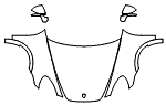 Full Hood, Fender and Mirror Kit pattern for the 2013 Porsche Cayenne