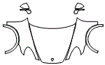 Full Hood, Fender and Mirror Kit pattern for the 2014 Porsche Cayenne