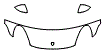 Hood, Fender and Mirror Kit pattern for the 2015 Porsche Cayenne