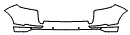 Rear Bumper Kit pattern for the 2015 Porsche Cayenne