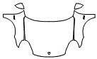 Full Hood, Fender and Mirror Kit pattern for the 2015 Porsche Cayenne