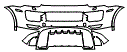 Bumper Kit pattern for the 2015 Porsche Cayenne