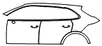 Door and Rear Fender Kit pattern for the 2026 Porsche Cayenne