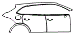 Door and Rear Fender Kit pattern for the 2026 Porsche Cayenne