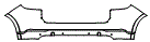 Rear Bumper Kit pattern for the 2019 Porsche Cayenne