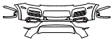 Bumper Kit pattern for the 2019 Porsche Cayenne
