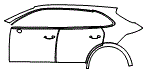 Door and Rear Fender Kit pattern for the 2026 Porsche Cayenne