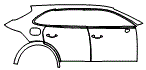 Door and Rear Fender Kit pattern for the 2026 Porsche Cayenne