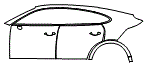 Door and Rear Fender Kit pattern for the 2026 Porsche Cayenne