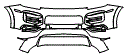 Bumper Kit pattern for the 2019 Porsche Cayenne