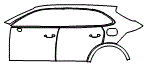 Door and Rear Fender Kit pattern for the 2026 Porsche Cayenne