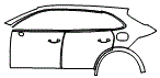 Door and Rear Fender Kit pattern for the 2026 Porsche Cayenne