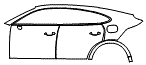 Door and Rear Fender Kit pattern for the 2026 Porsche Cayenne
