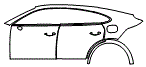 Door and Rear Fender Kit pattern for the 2026 Porsche Cayenne