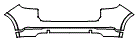 Rear Bumper Kit pattern for the 2019 Porsche Cayenne