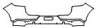 Rear Bumper Kit pattern for the 2020 Porsche Cayenne