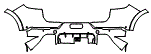 Rear Bumper Kit pattern for the 2020 Porsche Cayenne