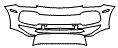Bumper Kit pattern for the 2022 Porsche Cayenne
