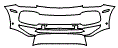 Bumper Kit pattern for the 2022 Porsche Cayenne