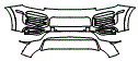 Bumper Kit pattern for the 2022 Porsche Cayenne