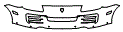 Bumper Kit pattern for the 2008 Porsche Cayenne