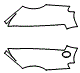 Rear Fender Kit pattern for the 2006 Porsche Carrera GT
