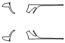 Rocker Panel Kit pattern for the 2011 Porsche Cayman