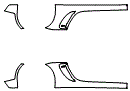 Rocker Panel Kit pattern for the 2016 Porsche Cayman