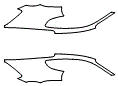 Rear Fender Kit pattern for the 2016 Porsche Cayman