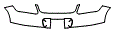 Upper Rear Bumper Kit pattern for the 2008 Porsche Cayman