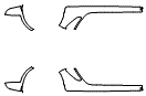 Rocker Panel Kit pattern for the 2011 Porsche Cayman