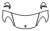 Hood, Fender and Mirror Kit pattern for the 2014 Porsche Panamera