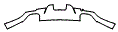 Lower Rear Bumper Kit pattern for the 2014 Porsche Panamera