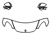 Hood, Fender and Mirror Kit pattern for the 2023 Porsche Panamera