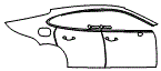 Door and Rear Fender Kit pattern for the 2017 Porsche Panamera