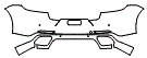 Rear Bumper Kit pattern for the 2017 Porsche Panamera