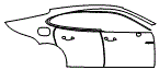 Door and Rear Fender Kit pattern for the 2017 Porsche Panamera