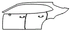 Door and Rear Fender Kit pattern for the 2021 Porsche Panamera