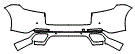 Rear Bumper Kit pattern for the 2021 Porsche Panamera