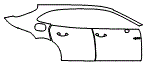 Door and Rear Fender Kit pattern for the 2021 Porsche Panamera