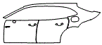 Door and Rear Fender Kit pattern for the 2021 Porsche Panamera