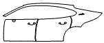Door and Rear Fender Kit pattern for the 2021 Porsche Panamera