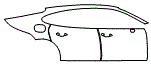 Door and Rear Fender Kit pattern for the 2021 Porsche Panamera