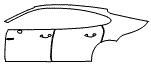 Door and Rear Fender Kit pattern for the 2021 Porsche Panamera