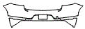 Rear Bumper Kit pattern for the 2019 Porsche Macan