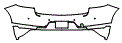 Rear Bumper Kit pattern for the 2019 Porsche Macan