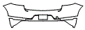 Rear Bumper Kit pattern for the 2019 Porsche Macan
