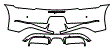 Rear Bumper Kit pattern for the 2020 Porsche 718