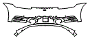 Rear Bumper Kit pattern for the 2020 Porsche 911 (992.1)